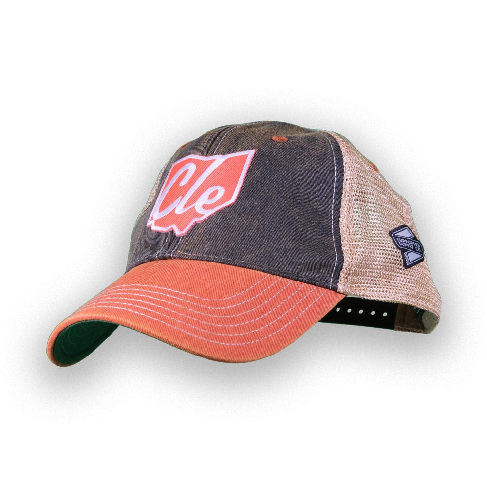 Custom Houston Astros Vintage Orange Rope Mesh Trucker SnapBack Hat Cap  Ready to ship