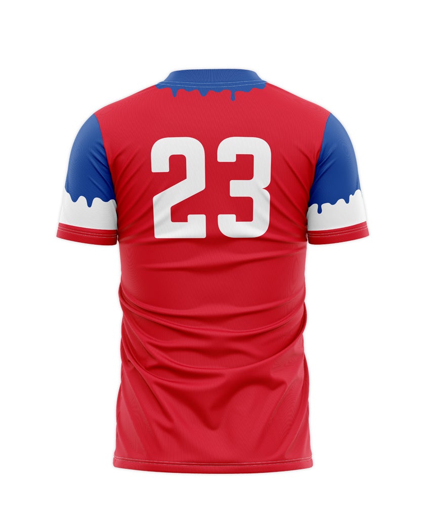 : SUPPORTER SUPPLY CO. Short Sleeve Bomb Pop USA Soccer Jersey  (Small) Red/White/Blue : Sports & Outdoors